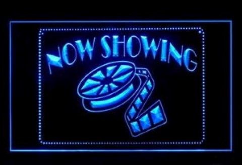 Now Showing LED Neon Sign